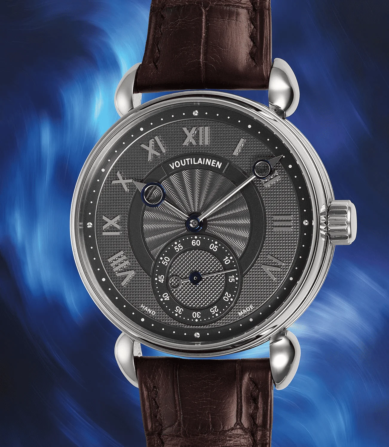 The Kari Voutilainen lot with its hand-guilloche grey dial: estimated at $120,000, sold for $1.8 million