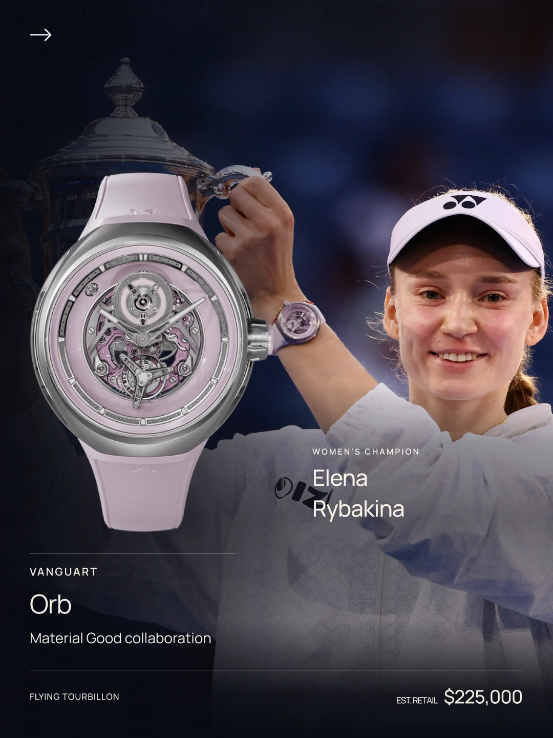 Elena Rybakina at the US Open.