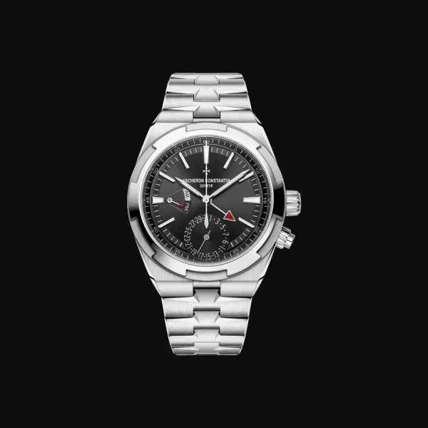 Overseas Dual Time Steel Anthracite Dial