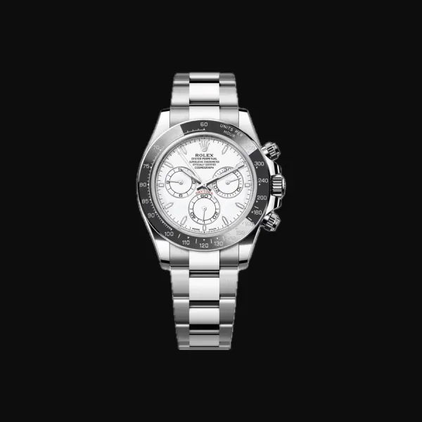 Cosmograph Daytona — Rolesium, White Enamel Dial "Grand feu enamel, anthracite Cerachrom bezel"
