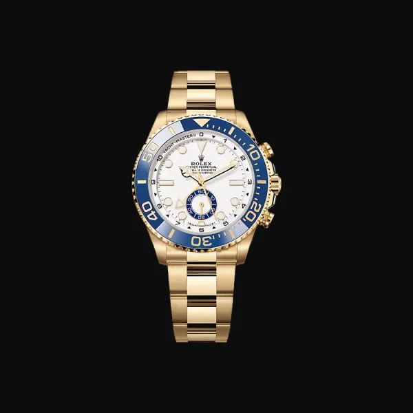 Yacht-Master II — Yellow Gold, White Dial "Blue Cerachrom Ring Command bezel"