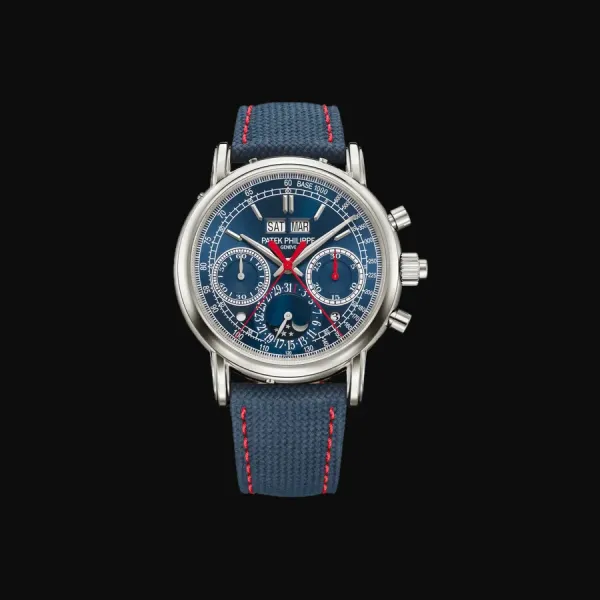 Split-Seconds Chronograph Perpetual Calendar 5204G — Navy "Navy dial, red accents"