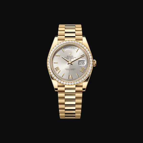 Day-Date 40 Yellow Gold Silver Dial