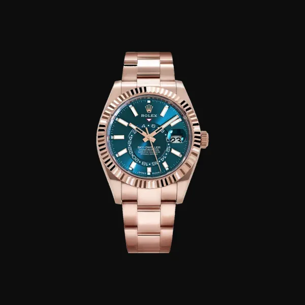 Sky-Dweller Rose Gold Blue-green Dial