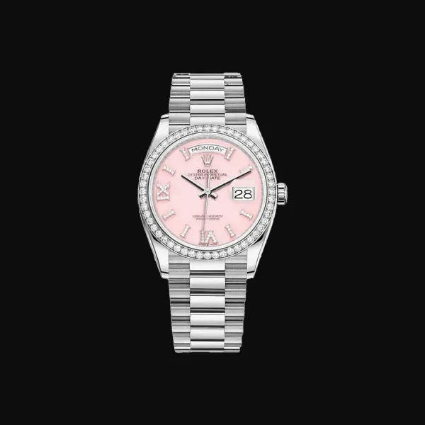 Day-Date 36 White Gold Pink Diamond Dial