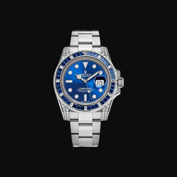 Submariner White Gold Blue Dial