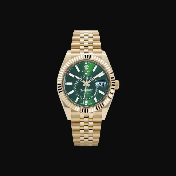 Sky-Dweller Yellow Gold Green Dial