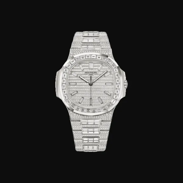 Nautilus White Gold Diamond Dial