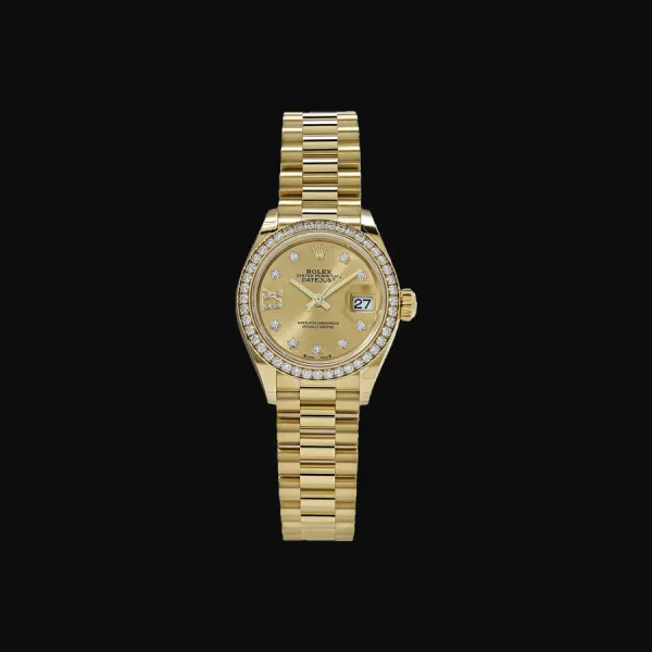 Datejust 28 Yellow Gold Champagne Dial