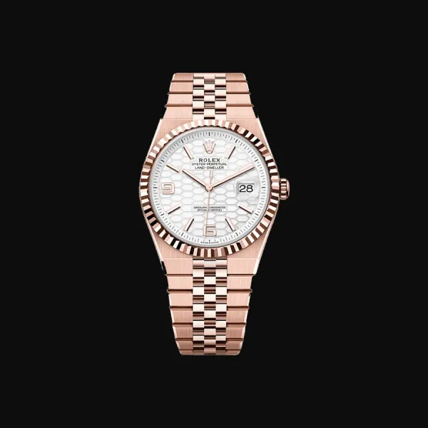 Land-Dweller Rose Gold Intense White Dial