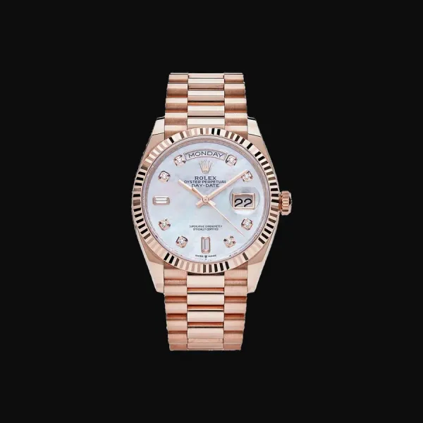 Day-Date 36 Rose Gold Mother of Pearl Diamond Dial