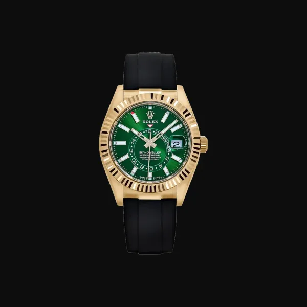 Sky-Dweller Yellow Gold Green Dial