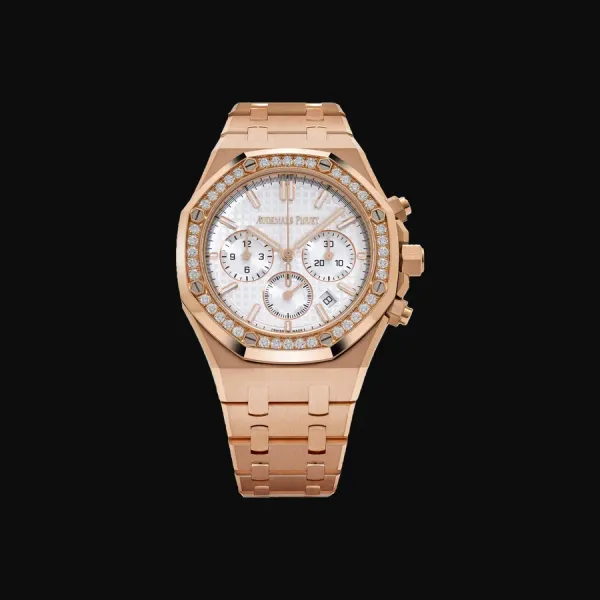 Royal Oak Rose Gold Silver Dial