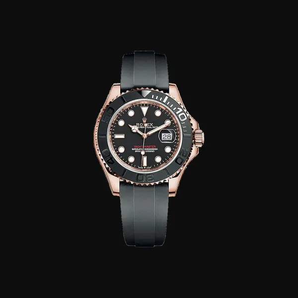 Yacht-Master 37 Rose Gold Black Dial