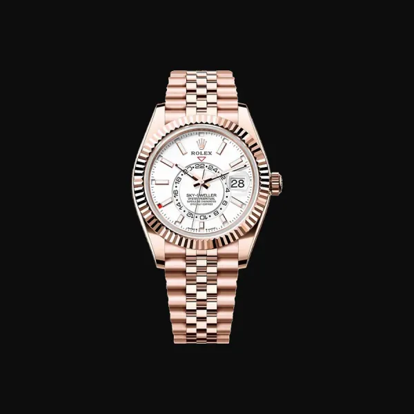 Sky-Dweller Rose Gold White Dial