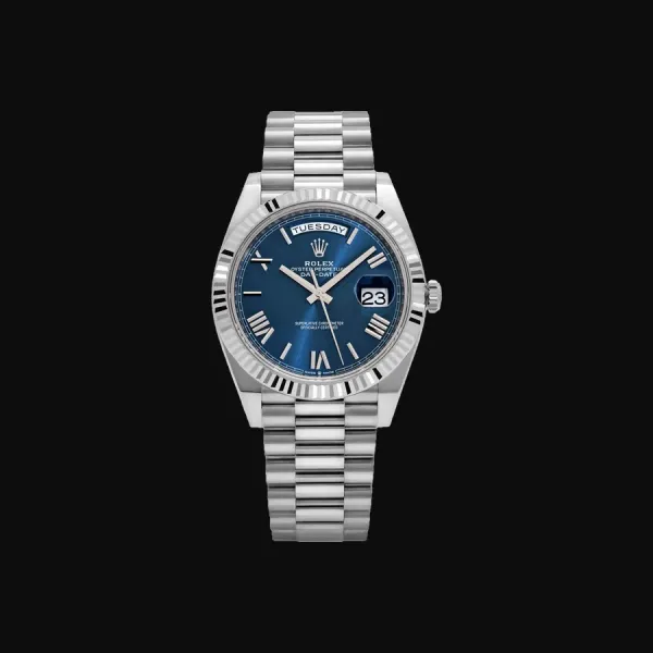 Day-Date 40 White Gold Blue Dial
