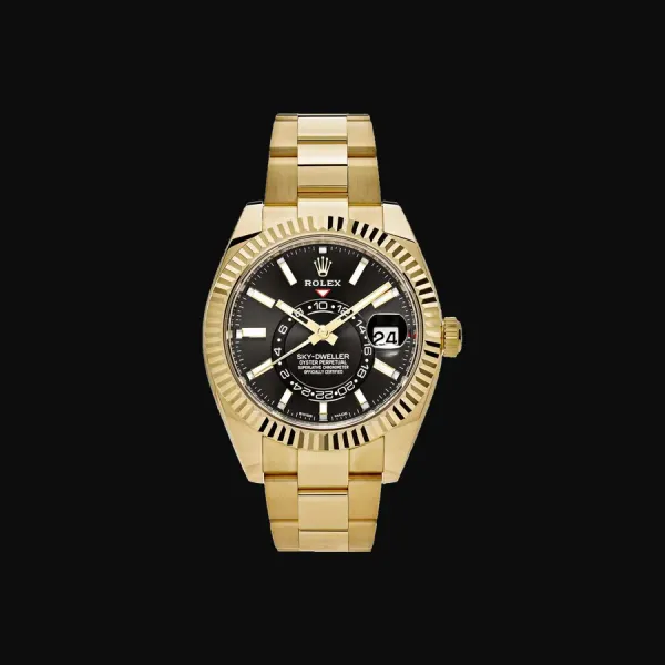 Sky-Dweller Yellow Gold Black Dial