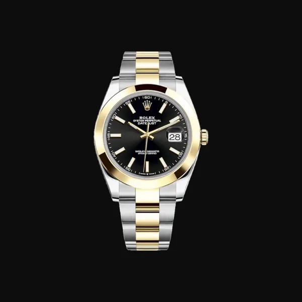 Datejust 41 Oystersteel Yellow Gold Black Dial