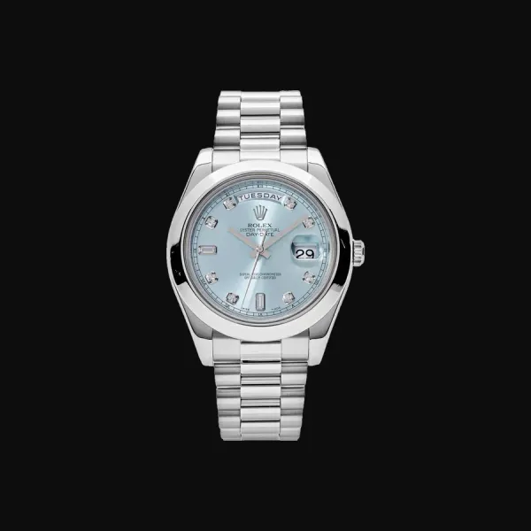 Day-Date 950 Platinum Blue Diamond Dial