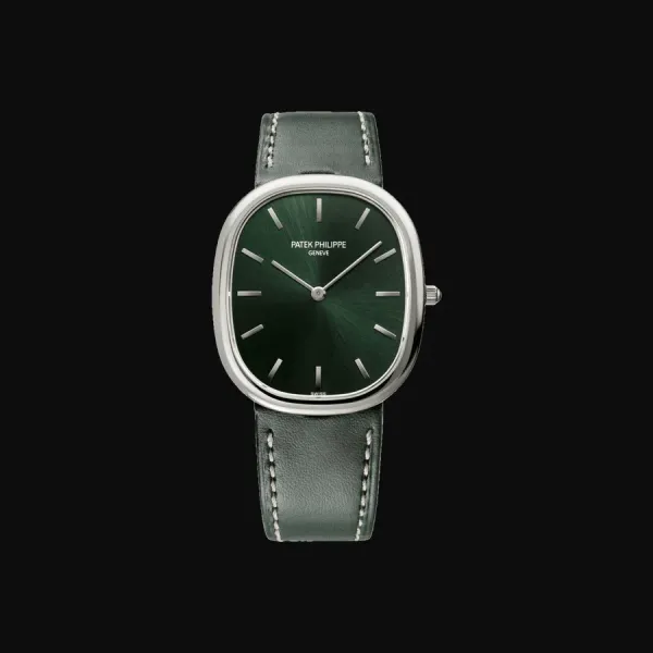 Golden Ellipse Olive Green Dial