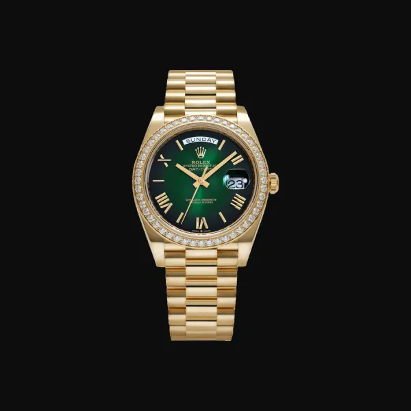 Day-Date 40 Yellow Gold Green Dial