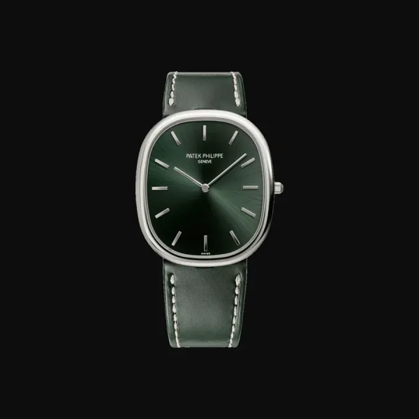 Golden Ellipse Olive Green Dial