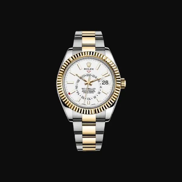 Sky-Dweller Oystersteel Yellow Gold White Dial