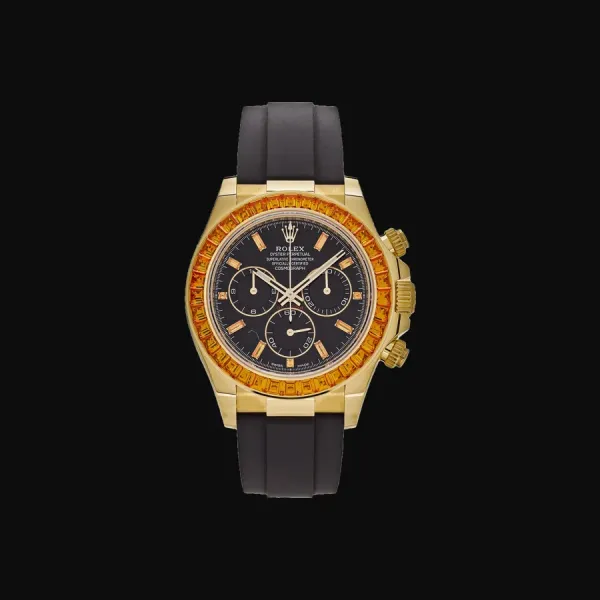 Cosmograph Daytona Yellow Gold Black Diamond Dial