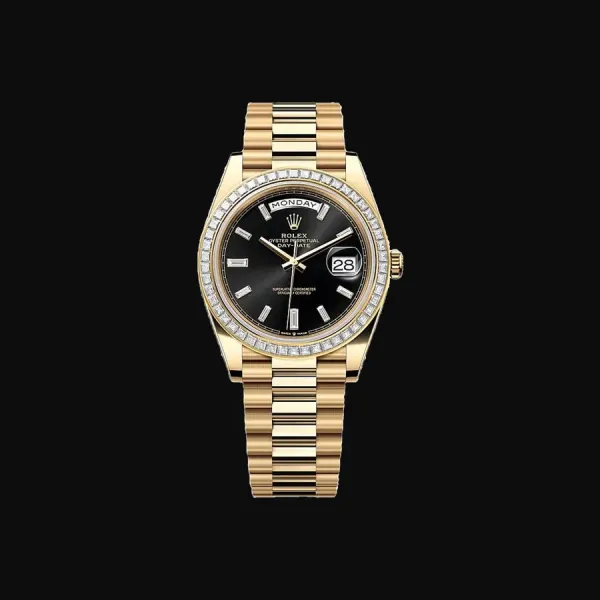 Day-Date 40 Yellow Gold Black Dial