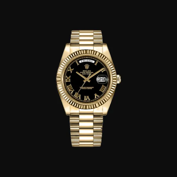 Day-Date Yellow Gold Black Dial