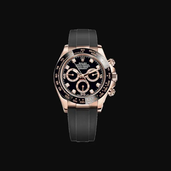 Cosmograph Daytona Rose Gold Black Diamond Dial