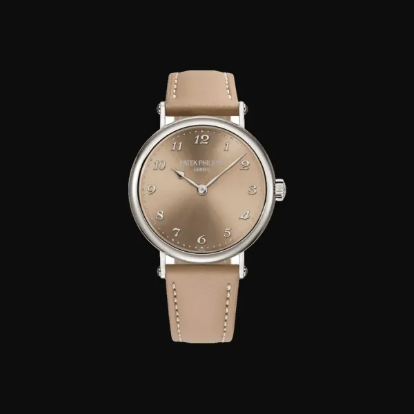 Calatrava White Gold Sand Beige Dial
