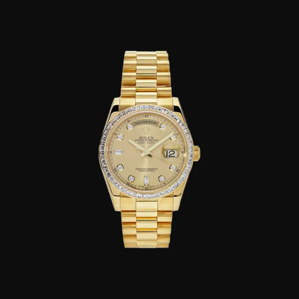 Day-Date 36 Yellow Gold Champagne Diamond Dial