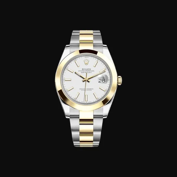 Datejust 41 Oystersteel Yellow Gold White Dial