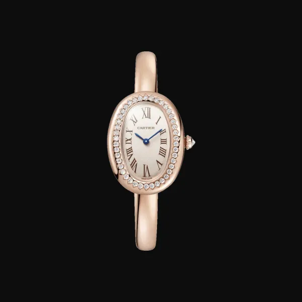 Baignoire Rose Gold Silvered Dial