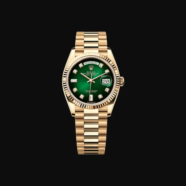 Day-Date 36 Yellow Gold Green Diamond Dial