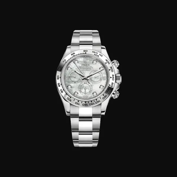 Cosmograph Daytona White Gold Mother of Pearl Diamond Dial