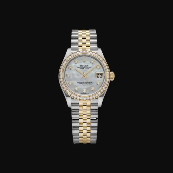 Datejust 31 Oystersteel Yellow Gold Mother of Pearl Diamond Dial