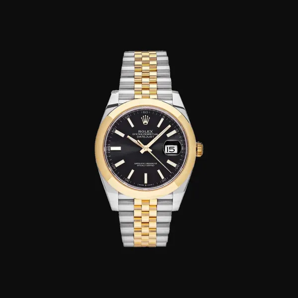 Datejust 41 Oystersteel Yellow Gold Black Dial