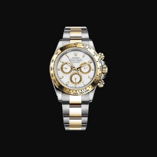 Cosmograph Daytona Oystersteel Yellow Gold White Dial