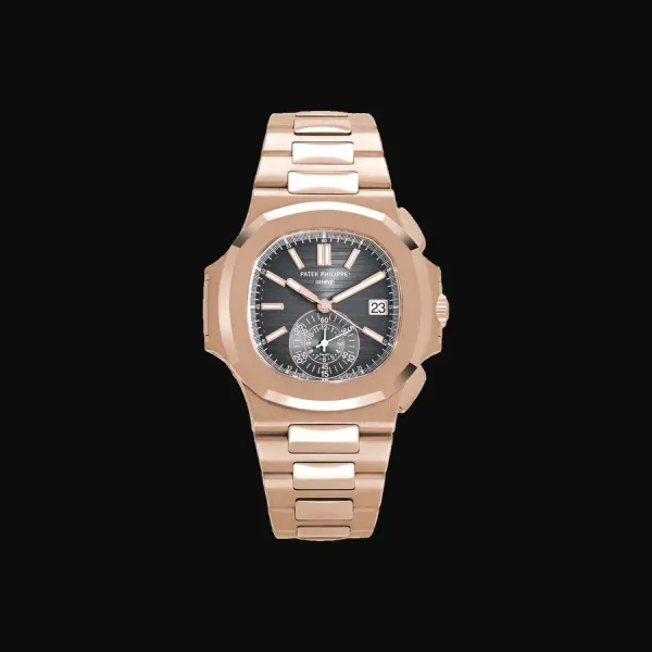 Nautilus Rose Gold Black Dial