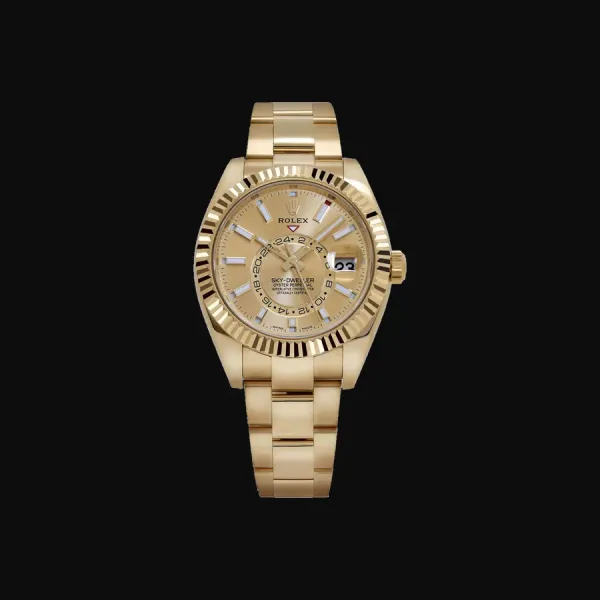 Sky-Dweller Yellow Gold Champagne Dial