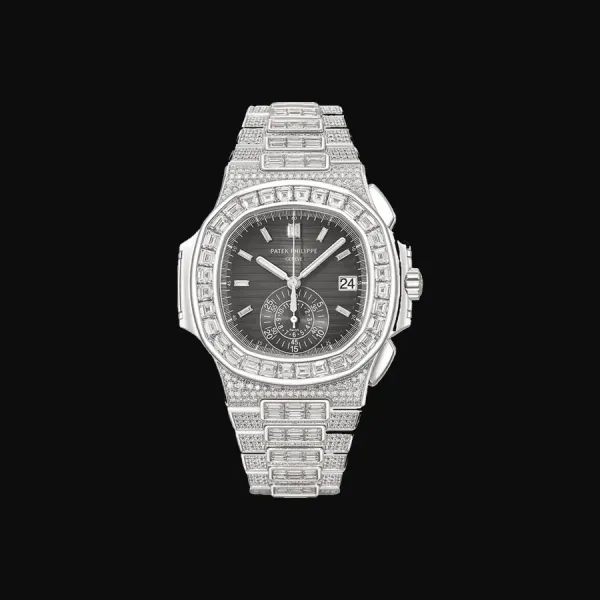 Nautilus White Gold Black Dial