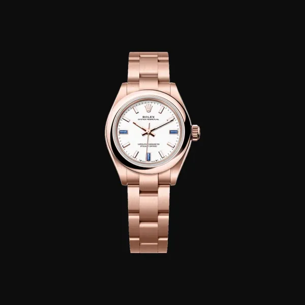 Oyster Perpetual 28 Rose Gold White Dial