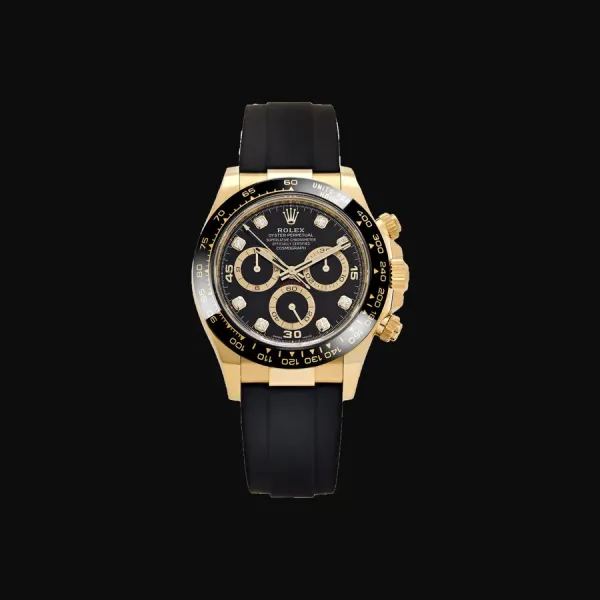 Cosmograph Daytona Yellow Gold Black Diamond Dial