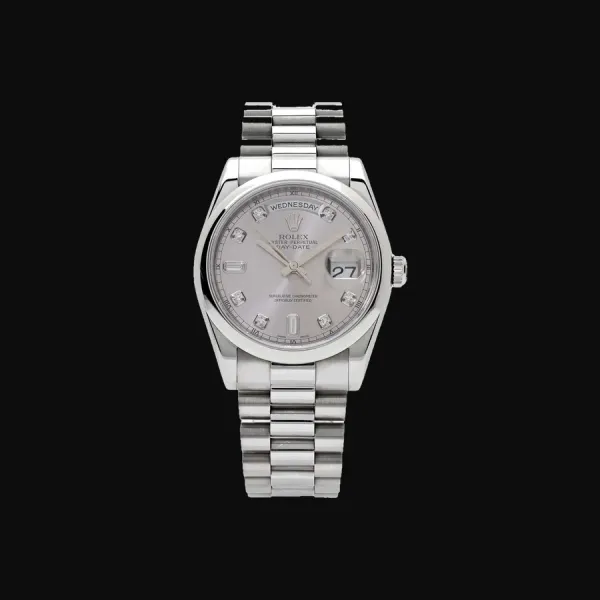 Day-Date 950 Platinum Silver Diamond Dial