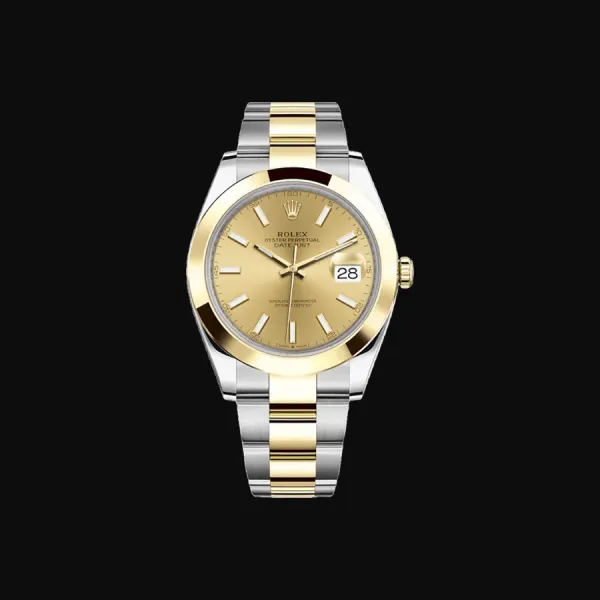 Datejust 41 Oystersteel Yellow Gold Champagne Dial