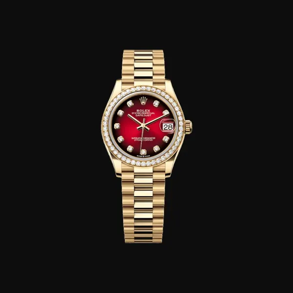 Datejust 31 Yellow Gold Red Dial