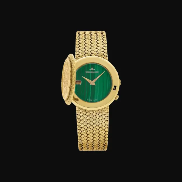 21 Coin Malachite Yellow Gold Green Dial