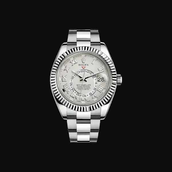 Sky-Dweller White Gold Ivory Roman Dial